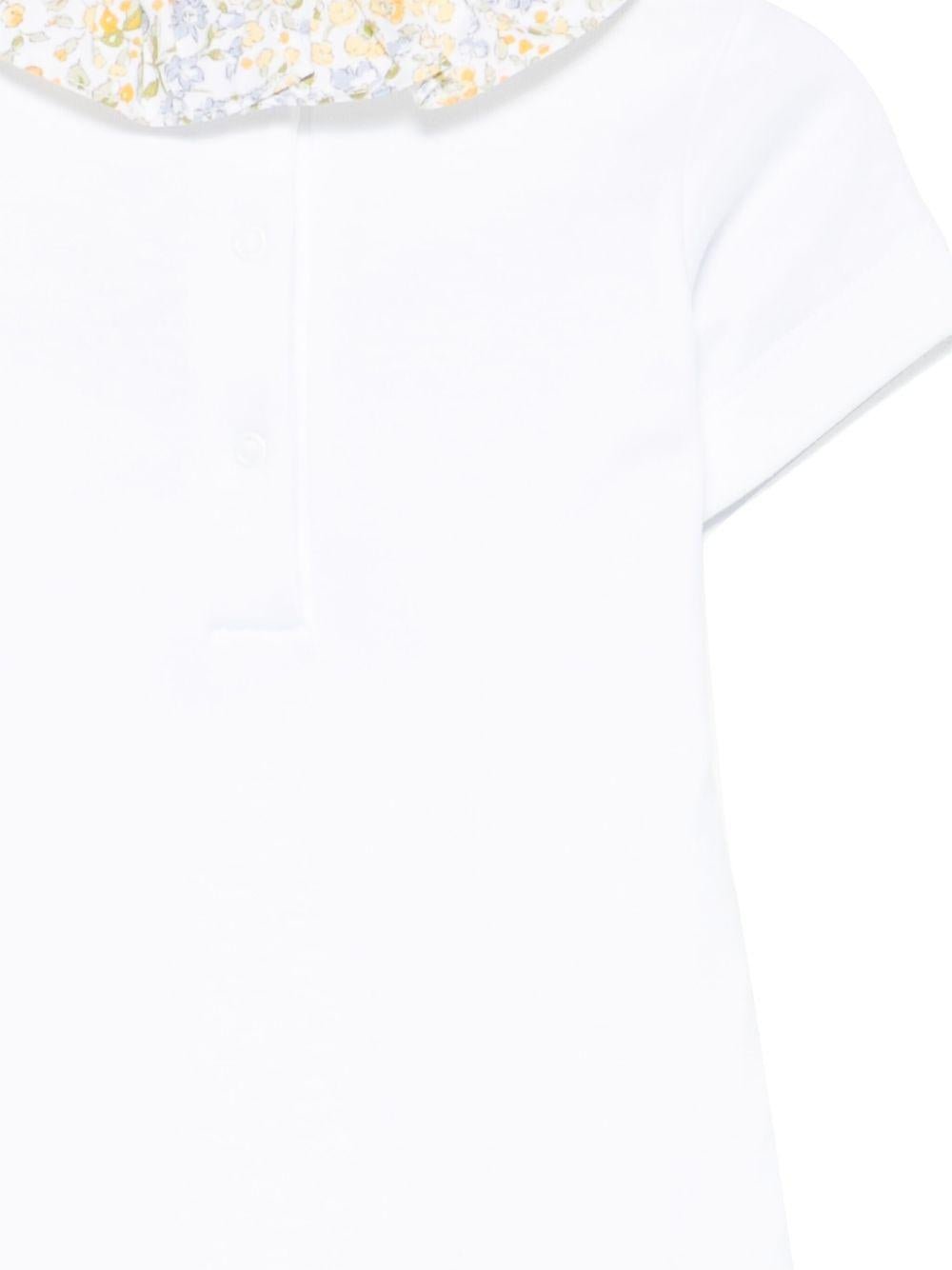 Body per neonata Mariella Ferrari bianco con ruches - Rubino Kids