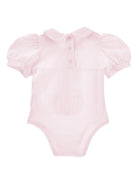 Body per neonata Monnalisa rosa con dettaglio ruches - Rubino Kids