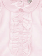 Body per neonata Monnalisa rosa con dettaglio ruches - Rubino Kids