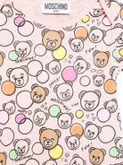 Body per neonata Moschino Kids rosa con stampa all - over - Rubino Kids