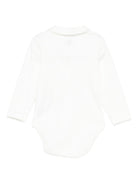 Body per neonata Petit Bateau bianco con ricamo a fiori - Rubino Kids