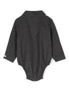 Body per neonati Donsje Romm grigio con colletto classico - Rubino Kids