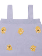 Body per neonato Stella McCartney Kids azzurro con ricamo palline da tennis - Rubino Kids