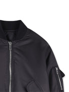 Bomber per bambino Givenchy Kids nero con ricamo - Rubino Kids