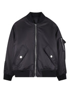 Bomber per bambino Givenchy Kids nero con ricamo - Rubino Kids