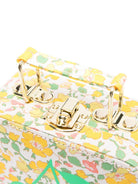 Borsa a spalla a fiori per bambina Bonpoint giallo con tracolla regolabile - Rubino Kids