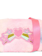 Borsa a spalla per bambina Billieblush rosa con motivo arcobaleno a cuore - Rubino Kids
