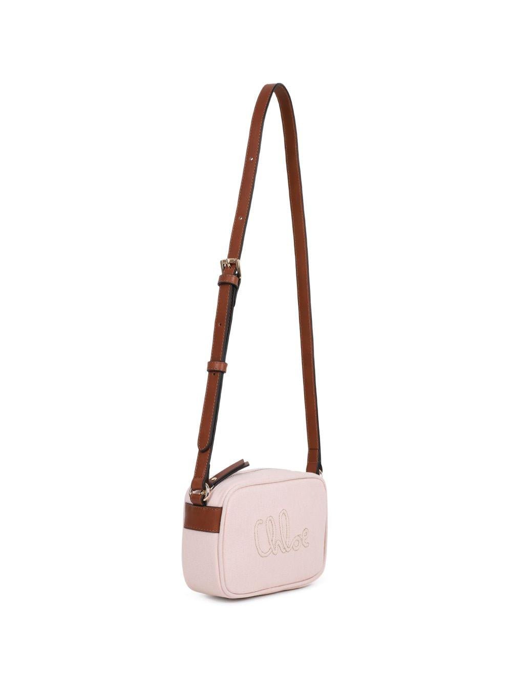 Borsa a spalla per bambina Chloé Kids rosa con ricamo - Rubino Kids