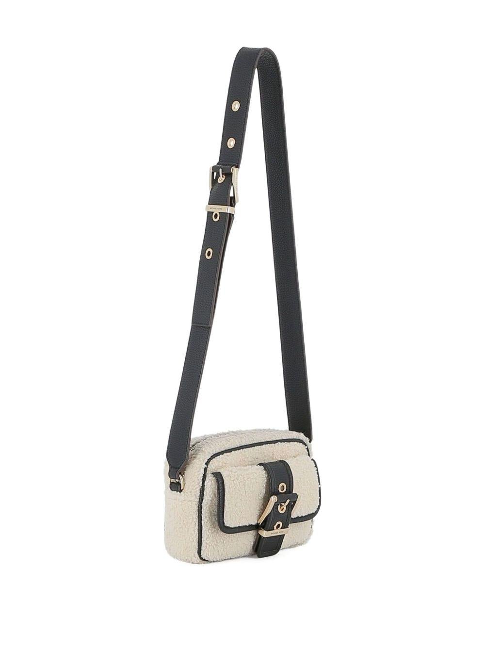 Borsa a spalla per bambina Michael Kors Kids beige con fibbia - Rubino Kids