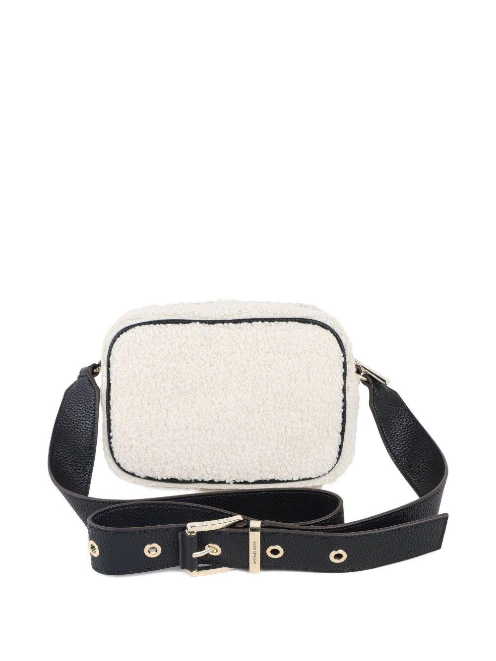 Borsa a spalla per bambina Michael Kors Kids beige con fibbia - Rubino Kids