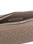 Borsa a spalla per bambina Michael Kors Kids beige con monogramma - Rubino Kids