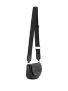 Borsa a spalla per bambina Michael Kors Kids nera con forma a mezza luna - Rubino Kids