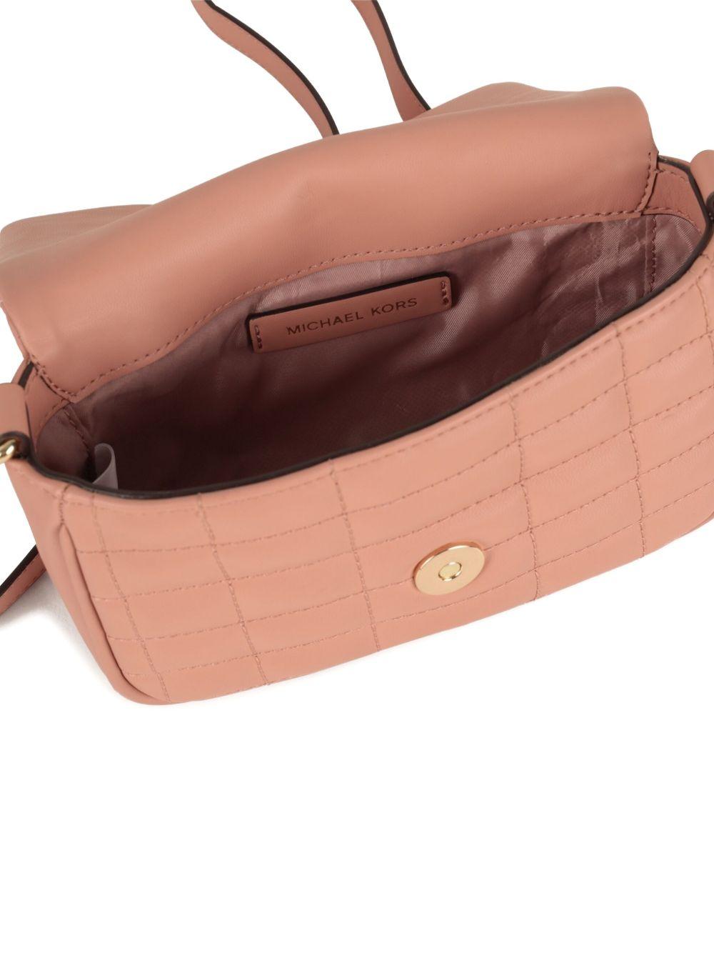 Borsa a spalla per bambina Michael Kors Kids rosa trapuntata con chiusura magnetica - Rubino Kids