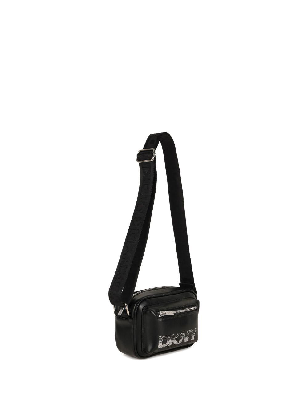 Borsa a spalla per bambini DKNY Kids nera con tracolla regolabile - Rubino Kids