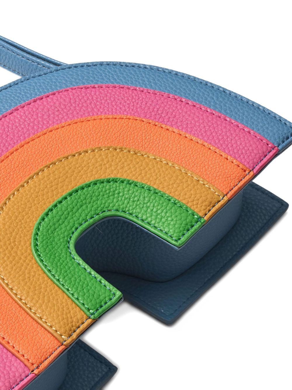 Borsa a spalla Rainbow per bambina Molo blu con motivo arcobaleno - Rubino Kids