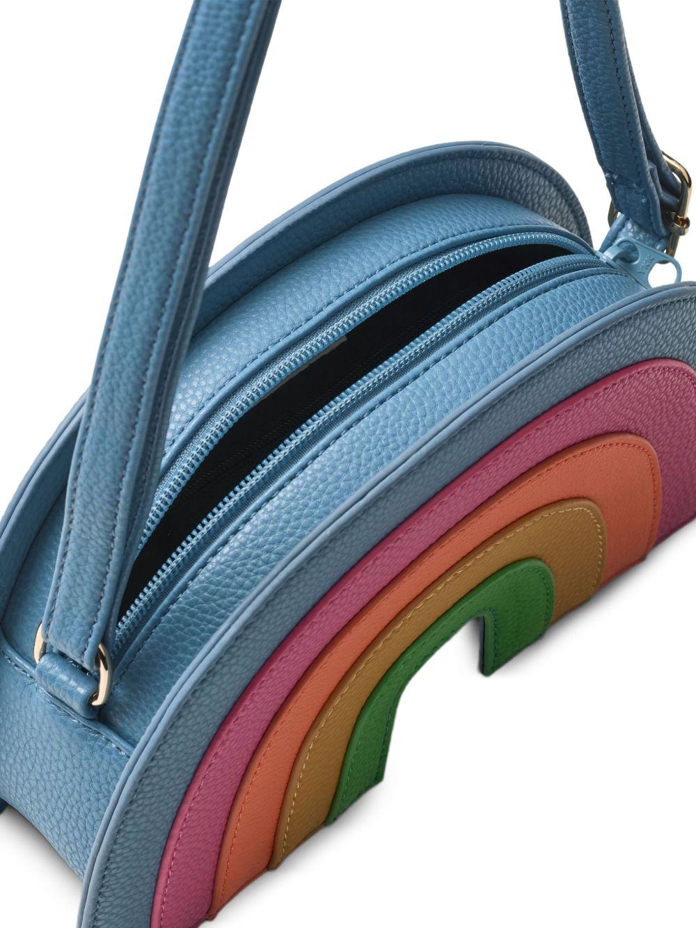 Borsa a spalla Rainbow per bambina Molo blu con motivo arcobaleno - Rubino Kids