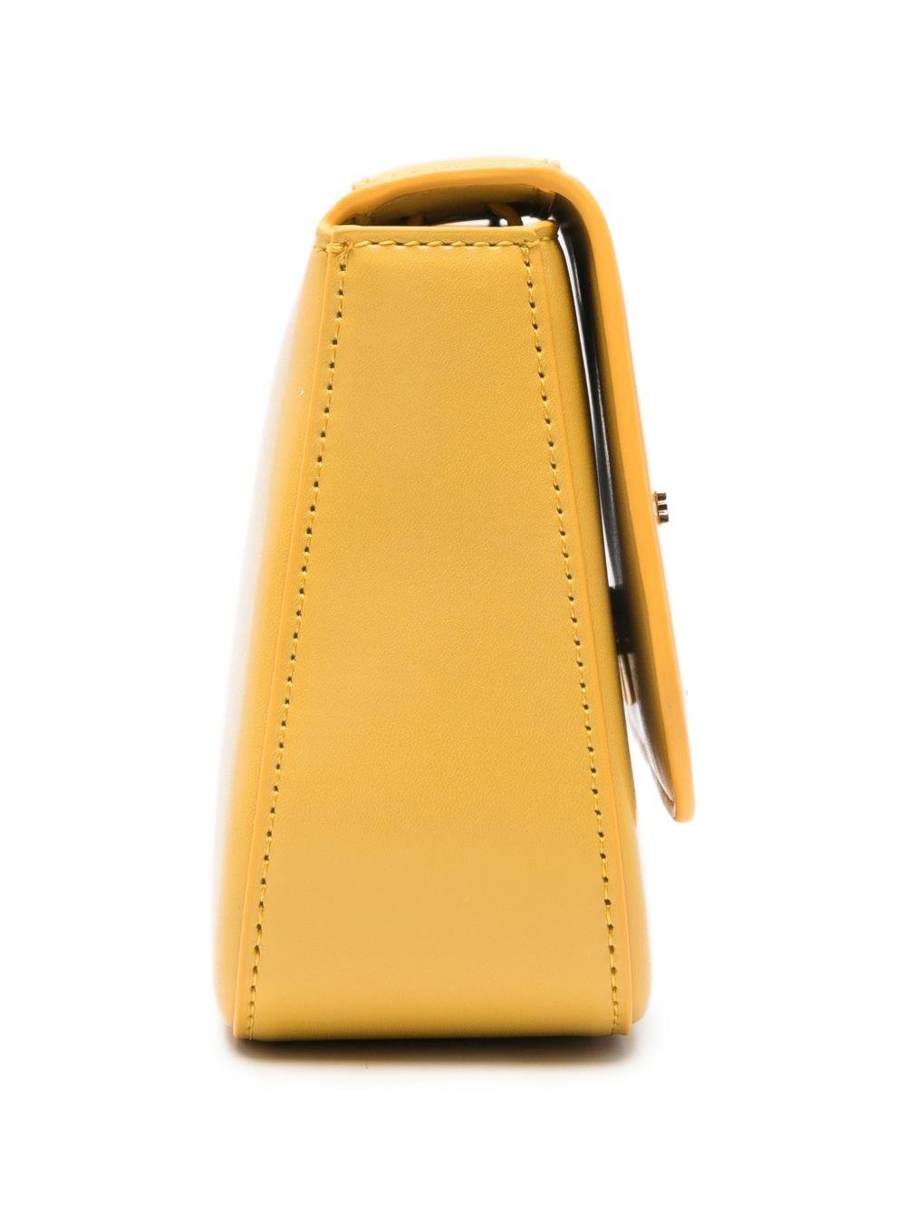 Borsa a tracolla mini per bambina Elisabetta Franchi La Mia Bambina giallo con logo - Rubino Kids