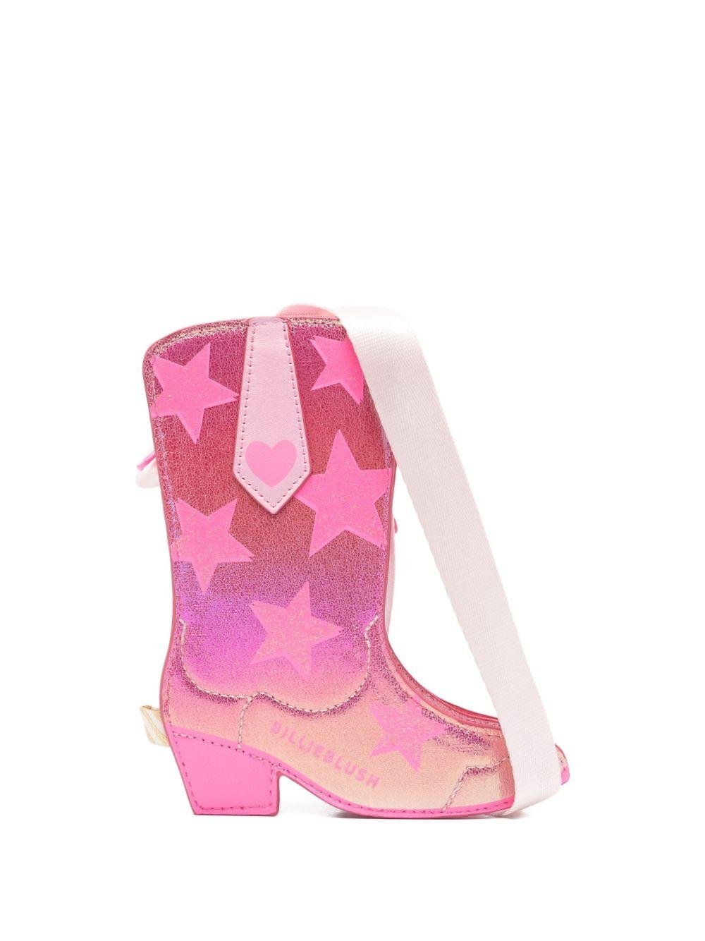 Borsa a tracolla per bambina Billieblush rosa a forma di stivale - Rubino Kids