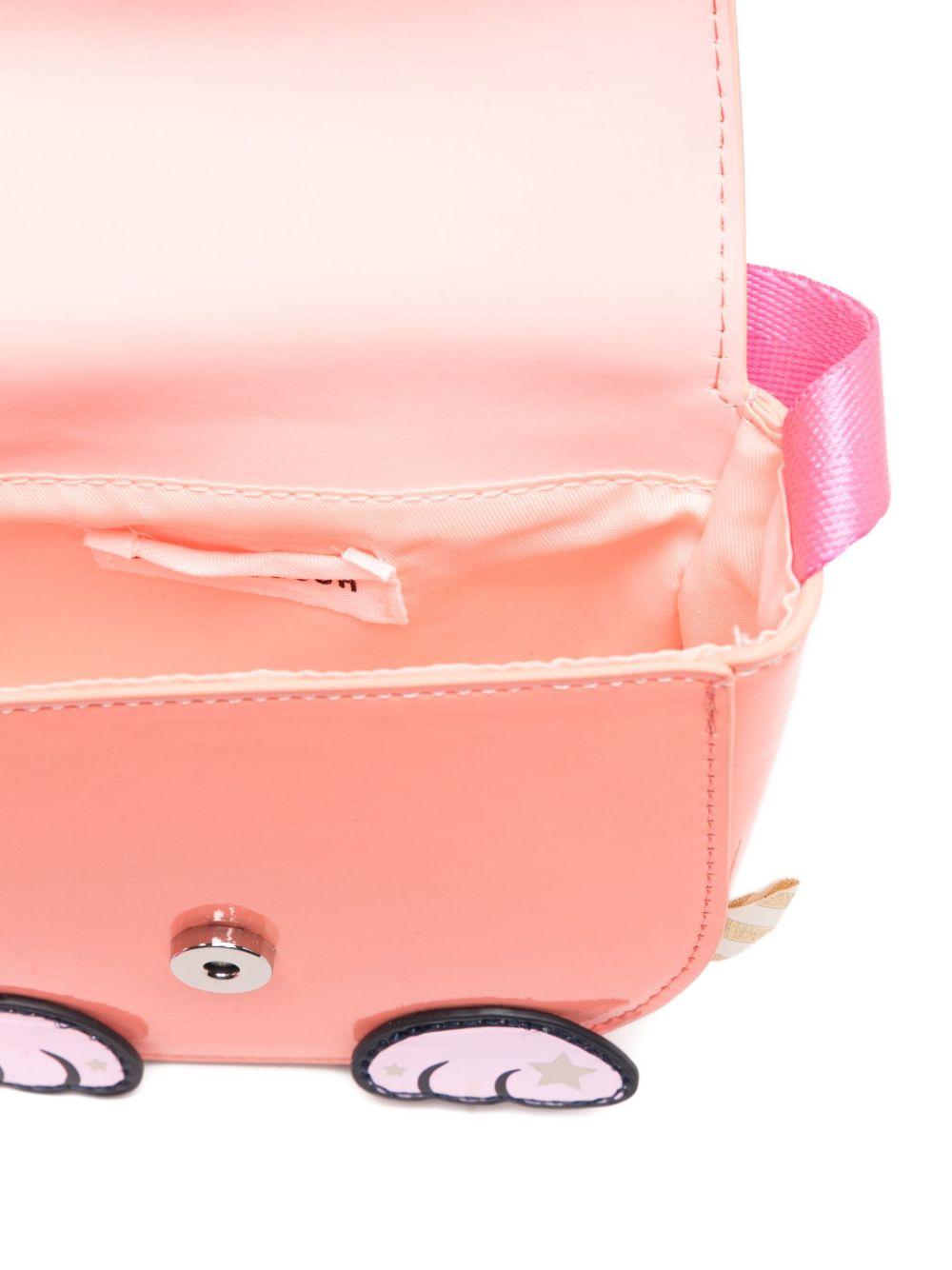 Borsa a tracolla per bambina Billieblush rosa con applicazione di gatto - Rubino Kids