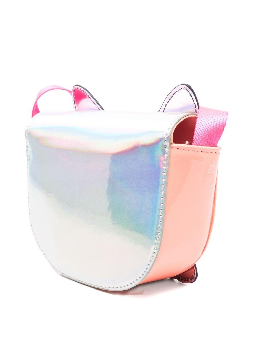 Borsa a tracolla per bambina Billieblush rosa con applicazione di gatto - Rubino Kids