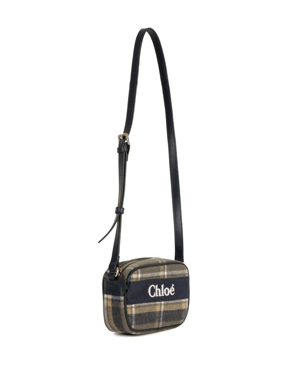 Borsa a tracolla per bambina Chloé Kids multicolor a quadri - Rubino Kids