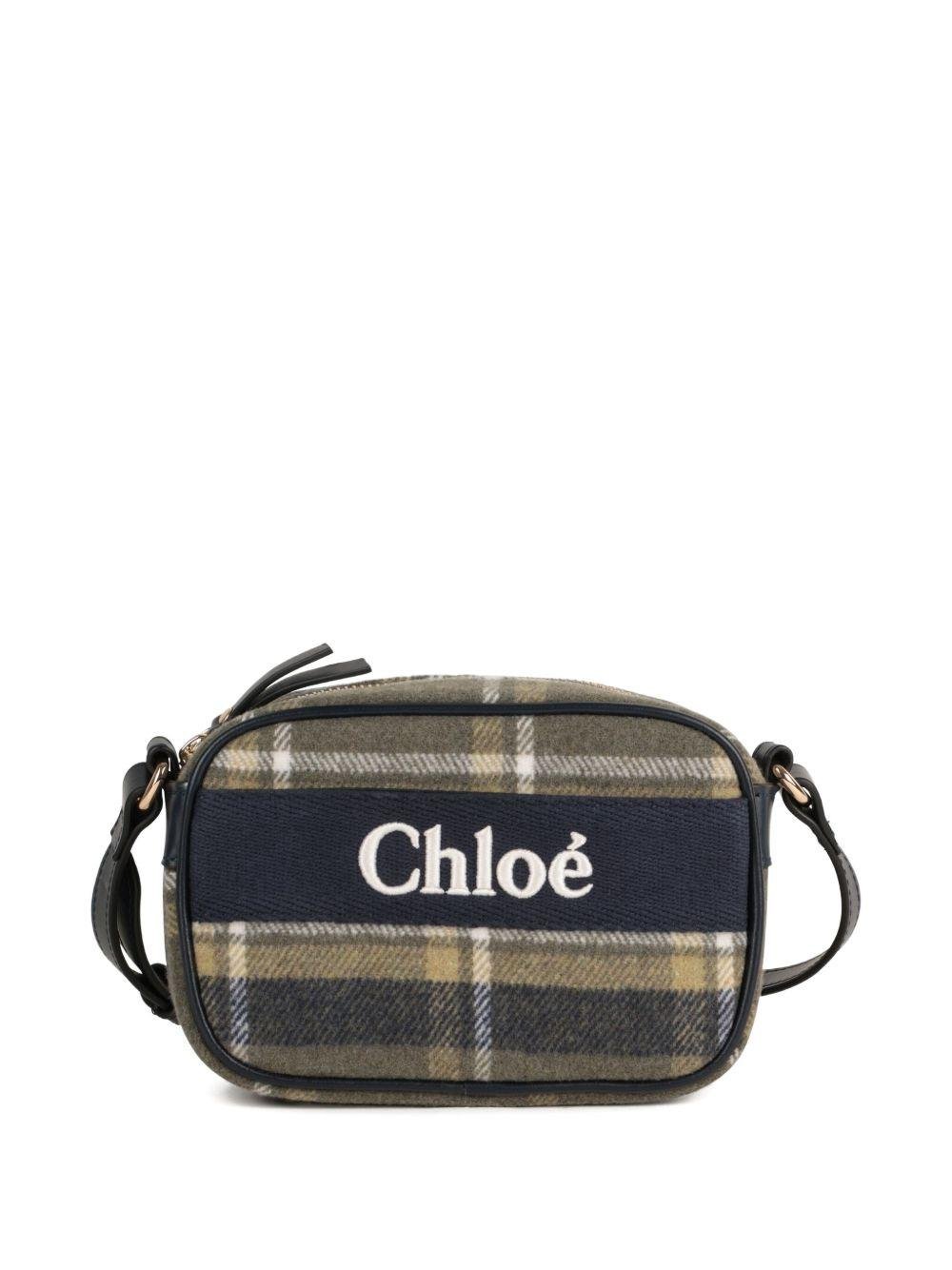 Borsa a tracolla per bambina Chloé Kids multicolor a quadri - Rubino Kids