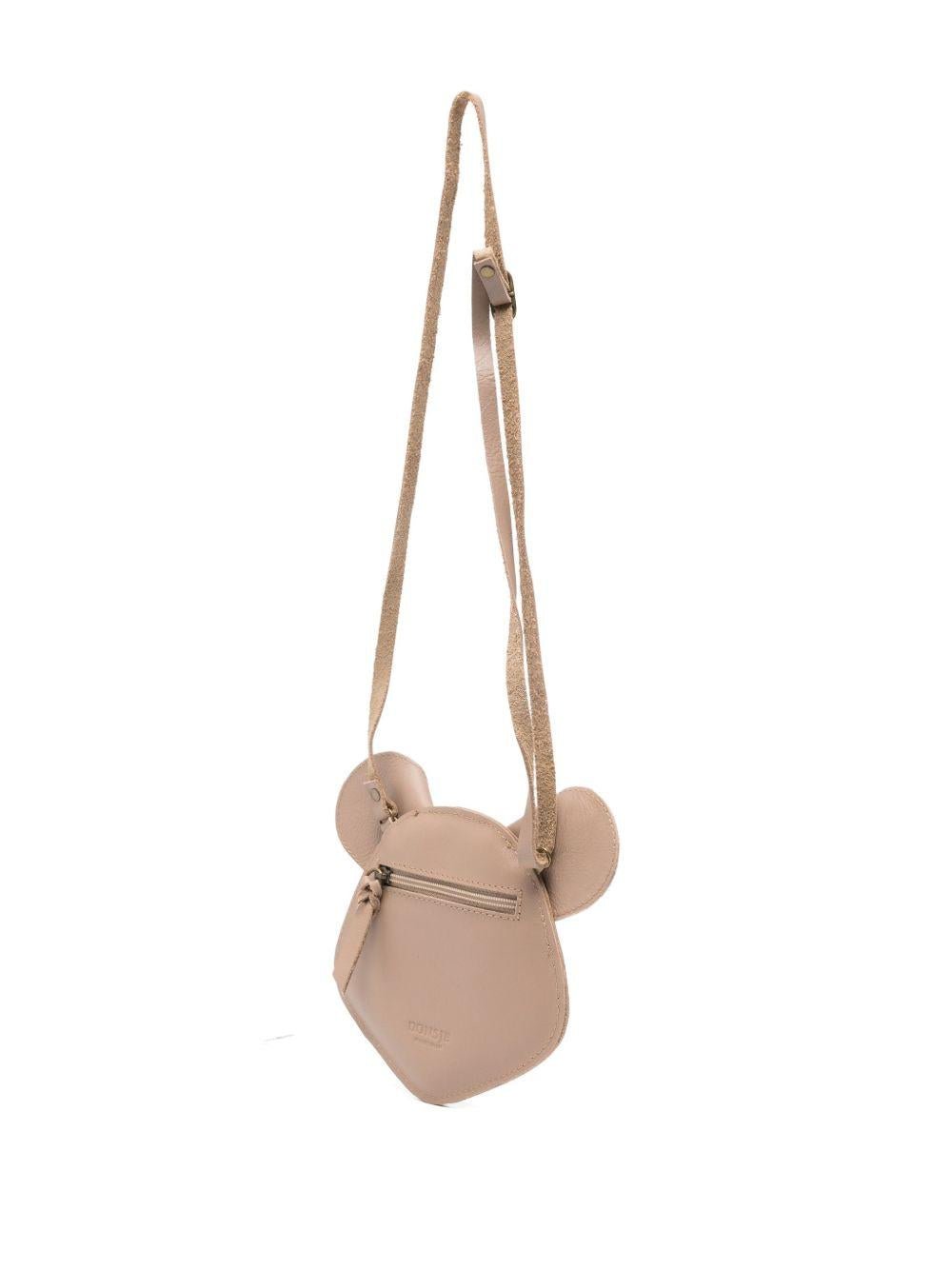Borsa a tracolla per bambina Donsje beige a forma di topo - Rubino Kids