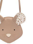 Borsa a tracolla per bambina Donsje beige a forma di topo - Rubino Kids