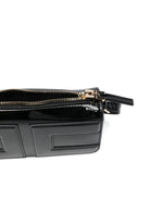 Borsa a tracolla per bambina Elisabetta Franchi La Mia Bambina nera con design a pannelli - Rubino Kids