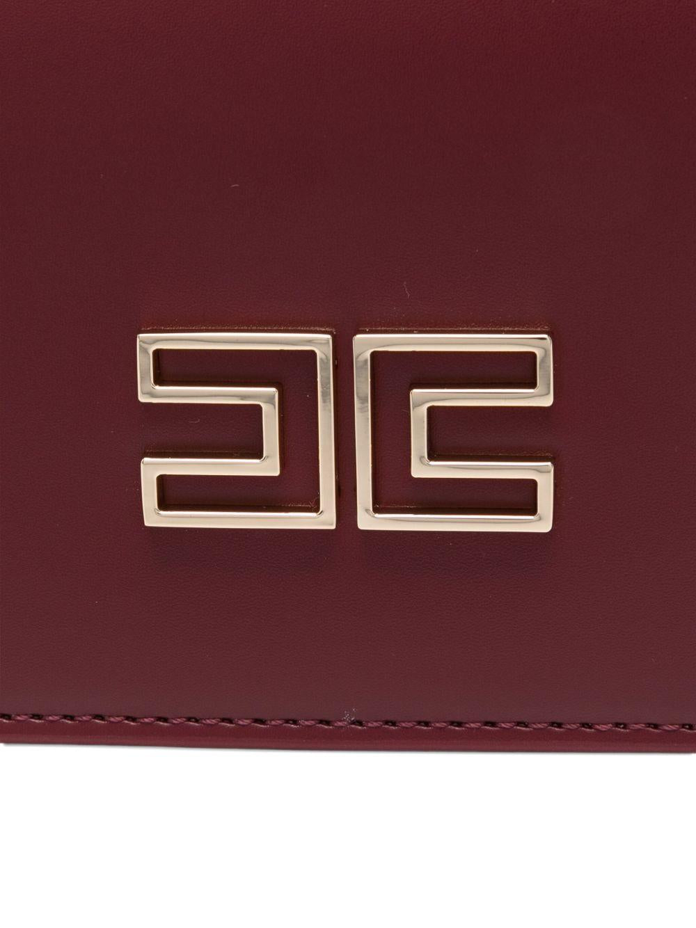 Borsa a tracolla per bambina Elisabetta Franchi La Mia Bambina rossa con cerniera goffrata - Rubino Kids