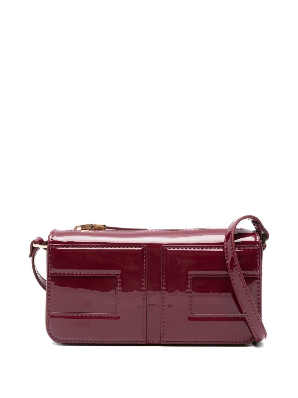 Borsa a tracolla per bambina Elisabetta Franchi La Mia Bambina rossa con design a pannelli - Rubino Kids