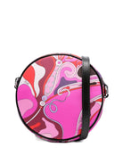 Borsa a tracolla per bambina Emilio Pucci Junior fucsia con motivo astratto - Rubino Kids