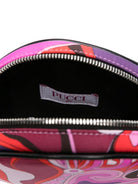 Borsa a tracolla per bambina Emilio Pucci Junior fucsia con motivo astratto - Rubino Kids