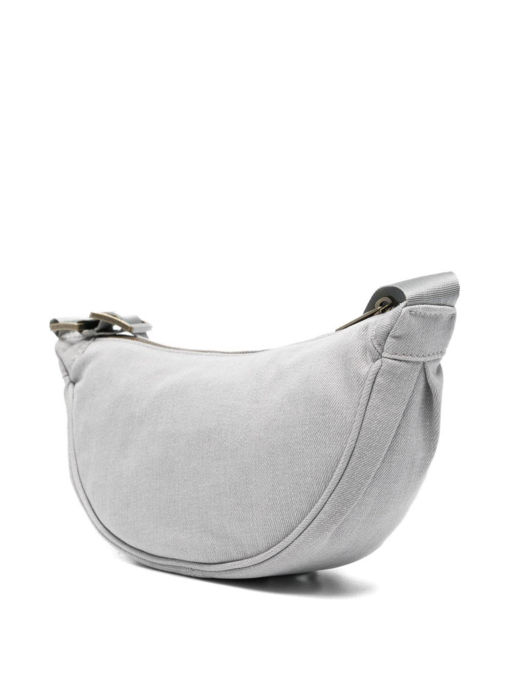 Borsa a tracolla per bambina Pinko Kids grigia con logo in rilievo - Rubino Kids