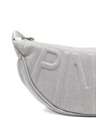 Borsa a tracolla per bambina Pinko Kids grigia con logo in rilievo - Rubino Kids