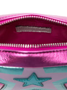 Borsa a tracolla per bambina Stella McCartney Kids fucsia con applicazioni a stella - Rubino Kids