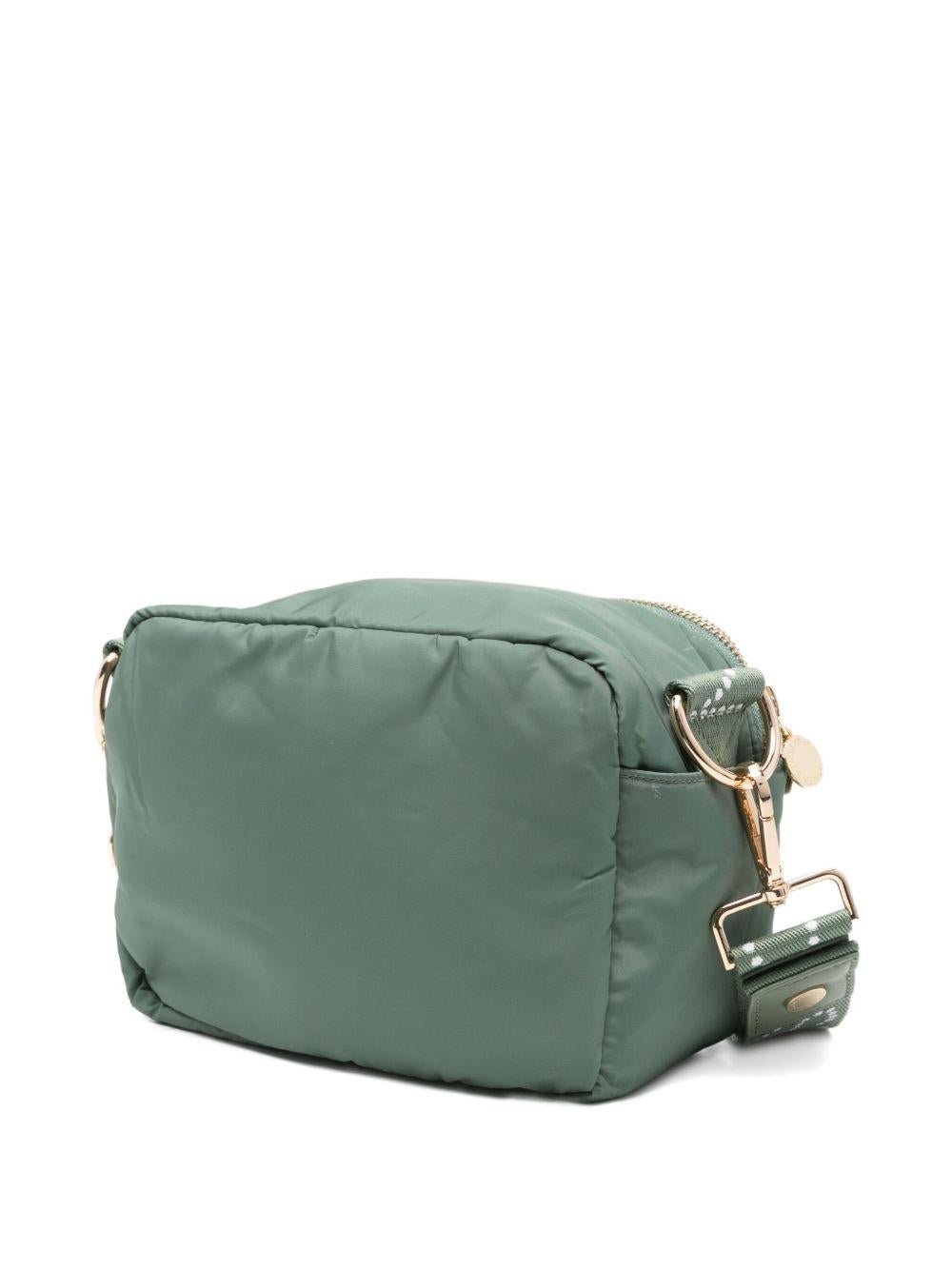 Borsa a tracolla per bambina Stella McCartney Kids verde con effetto trapuntato - Rubino Kids
