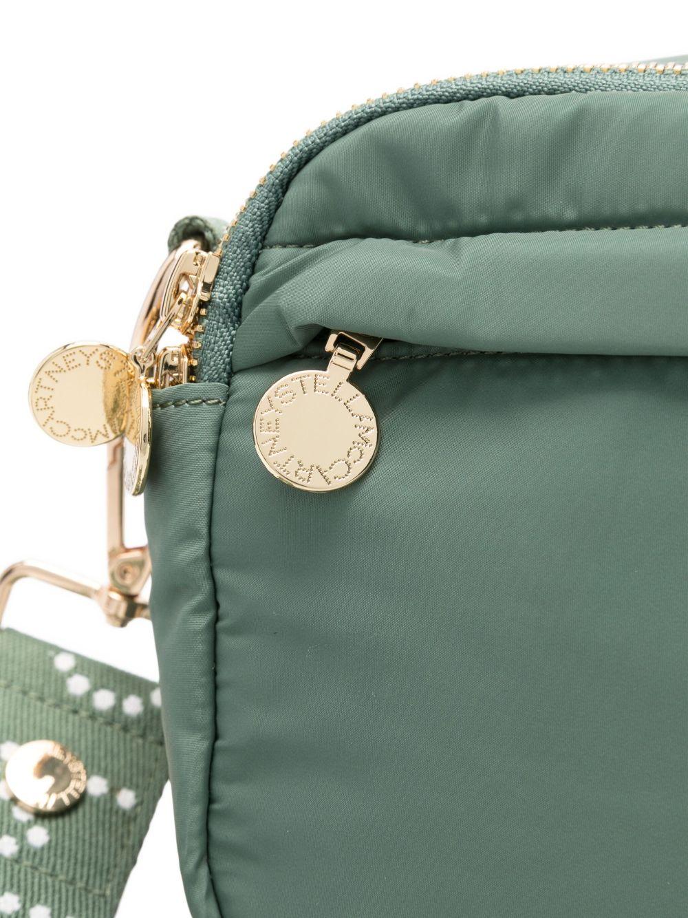 Borsa a tracolla per bambina Stella McCartney Kids verde con effetto trapuntato - Rubino Kids