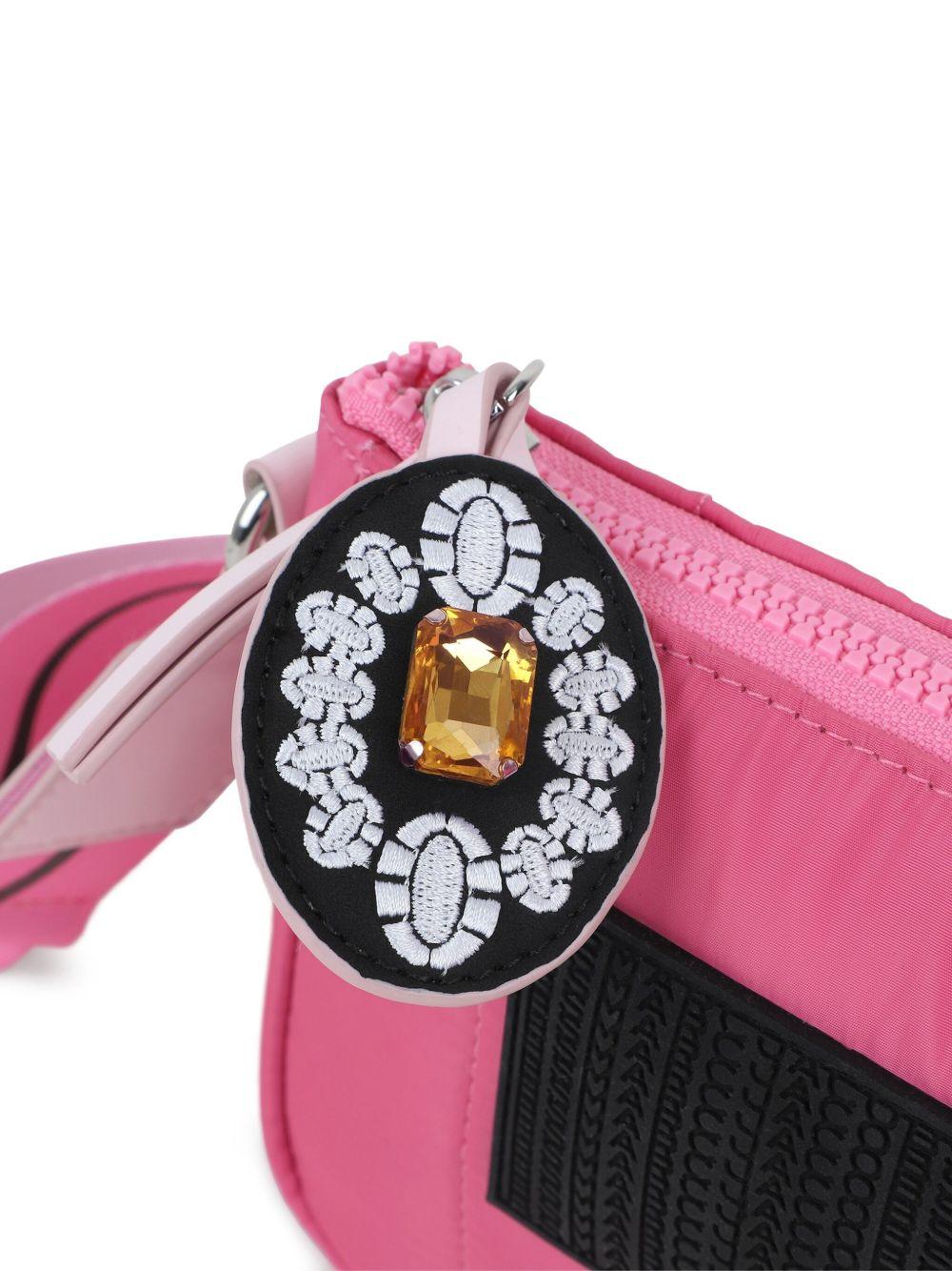 Borsa a tracolla per bambina The Marc Jacobs Kids fucsia con applicazione - Rubino Kids