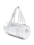 Borsa cilindrica per bambina Philosophy Di Lorenzo Serafini Kids argento in vernice - Rubino Kids