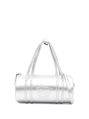 Borsa cilindrica per bambina Philosophy Di Lorenzo Serafini Kids argento in vernice
