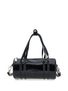 Borsa cilindrica per bambina Philosophy Di Lorenzo Serafini Kids nero in vernice - Rubino Kids