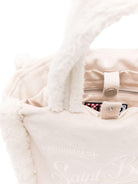 Borsa Colette per bambina MC2 Saint Barth Kids beige con dettagli in shearling - Rubino Kids