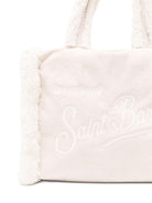 Borsa Colette per bambina MC2 Saint Barth Kids beige con dettagli in shearling - Rubino Kids