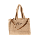 Borsa Colette per bambina MC2 Saint Barth Kids beige con logo ricamato a contrasto - Rubino Kids