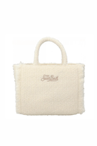 Borsa Colette per bambina MC2 Saint Barth Kids bianca con logo ricamato a contrasto - Rubino Kids