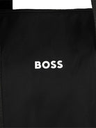 Borsa fasciatoio Boss Kids nera con stampa - Rubino Kids