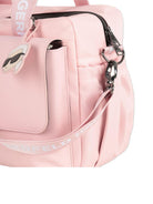 Borsa fasciatoio Choupette per neonata Karl Lagerfeld Kids rosa con logo sulla fascia - Rubino Kids