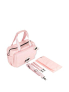 Borsa fasciatoio Choupette per neonata Karl Lagerfeld Kids rosa con logo sulla fascia - Rubino Kids