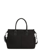 Borsa fasciatoio Ikonic e Choupette per neonati Karl Lagerfeld Kids nera con doppio manico - Rubino Kids